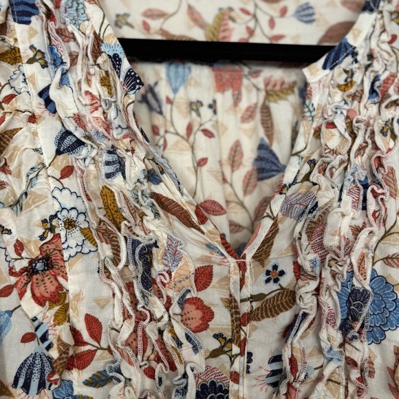 Old Navy Ruffle-Trim Smocked Floral Top - Picture 3 of 9